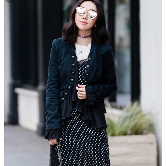 Free People Romantic Ruffles Jacket 